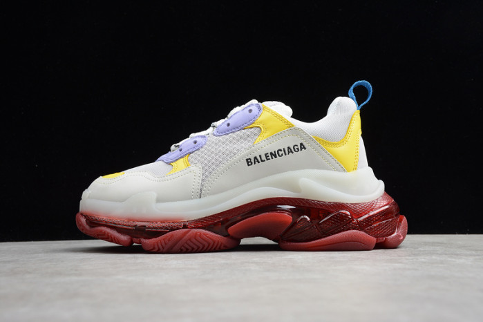 BL TRIPLE S TRAINERS CLEAR SOLE  WHITE YELLOF   541624  W09OH  1000