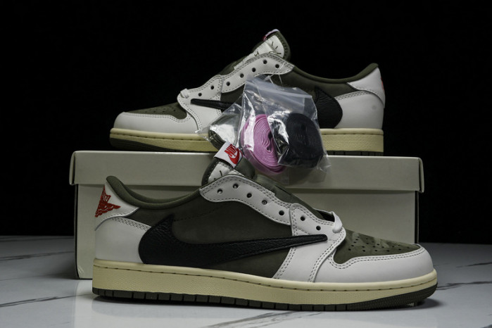 Travis Scott x Air Jordan 1 Low OG Olive  DM7866-200