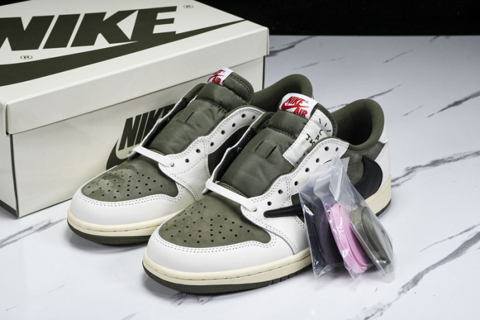 Travis Scott x Air Jordan 1 Low OG Olive  DM7866-200