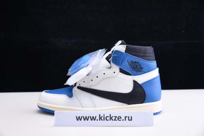 AIR JORDAN 1 TRAVIS SCOTT WHITE BLUE AND BLACK DH3227-105