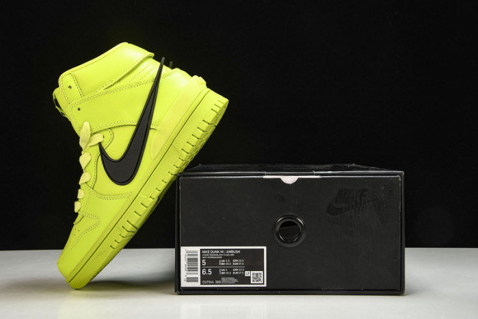 Nike Dunk High AMBUSH Flash Lime  CU7544-300