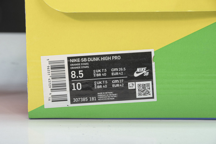 Nike Dunk High Pro SB S*UPRE*ME  orange -307385-181