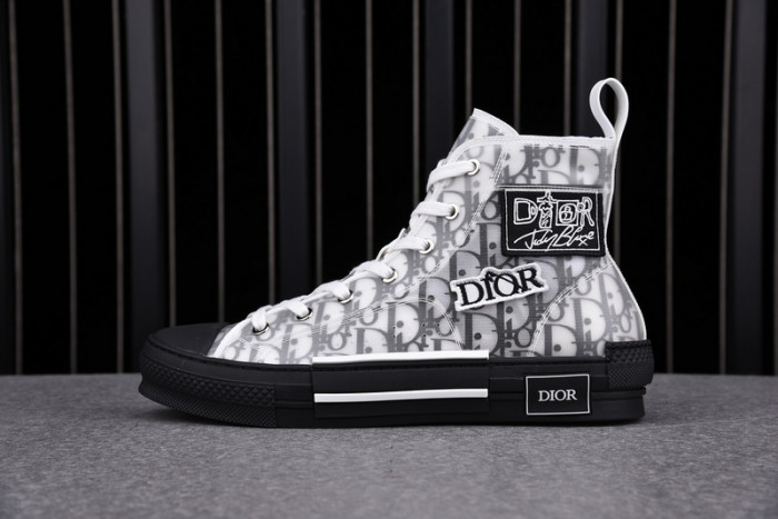D1R* B23 OBLIQUE HIGH TOP SNEAKERS  KICKZE DR-10