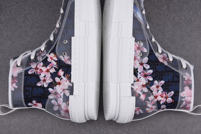 D1R* B23 OBLIQUE HIGH TOP SNEAKERS  KICKZE DR-5