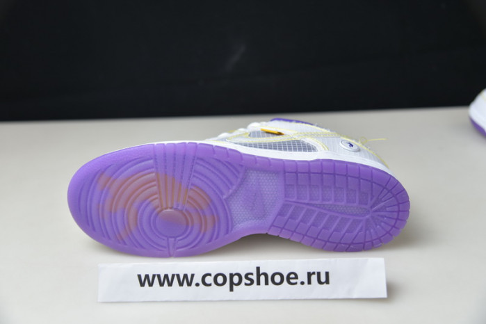 Union LA x Nike Dunk Low Court Purple White Grey Yellow  DJ9649-500