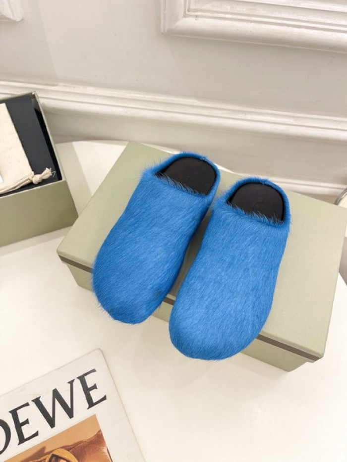 MA SLIDE BLUE FUSSBETT SABOT LOAFERS COPSHOE MAR-02