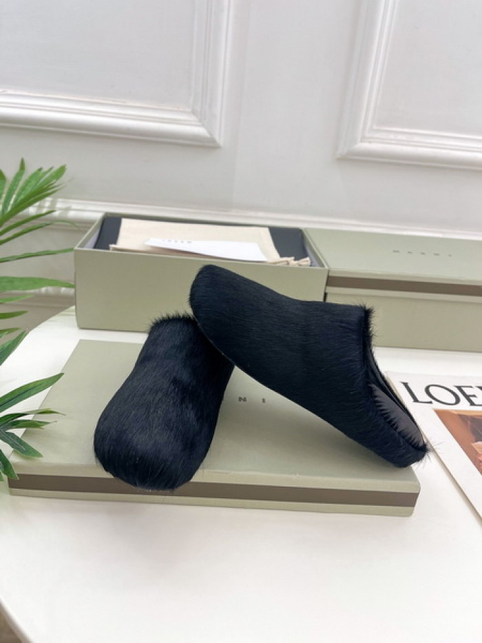 MA SLIDE BLACK FUSSBETT SABOT LOAFERS COPSHOE MAR-04
