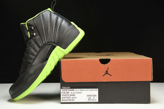 Air Jordan 12  BLACK/GREEN  DR8887-101