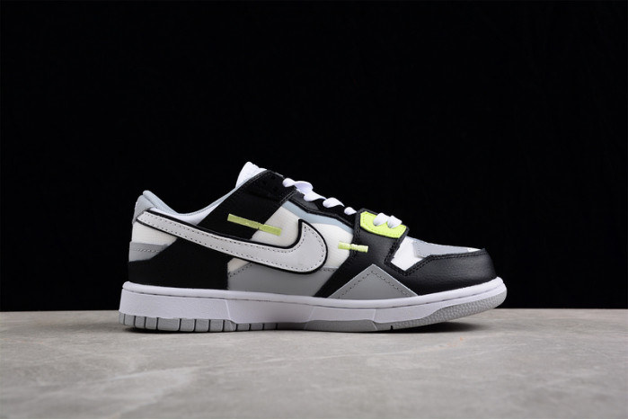Nike Dunk Low Scrap Wolf Grey Light Lemon Twist  DC9723-001