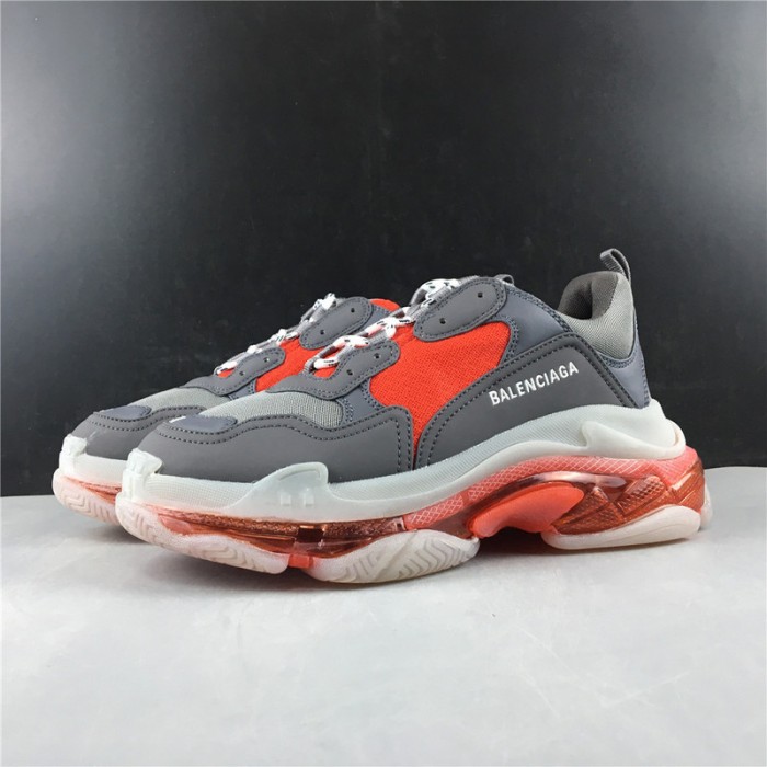 BL TRIPLE S TRAINERS CLEAR SOLE  RED  GREY   541624  W09OH  1010