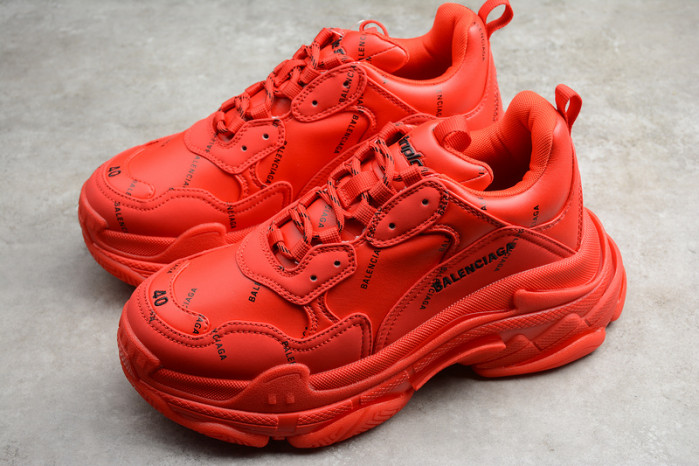 BL TRIPLE S TRAINERS RED   LETTERS  -KICKZE BL5