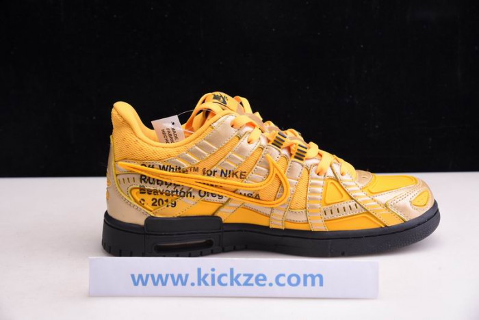 OF x Nike Air Rubber Dunk “University Gold”  CU6015-700