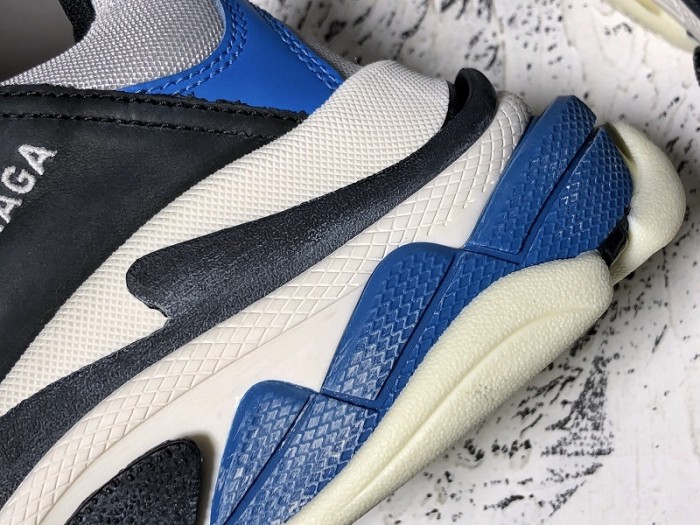 BL TRIPLE S TRAINERS CLEAR SOLE B;ACK BLUE  WHITE   541624  W09OH  1007