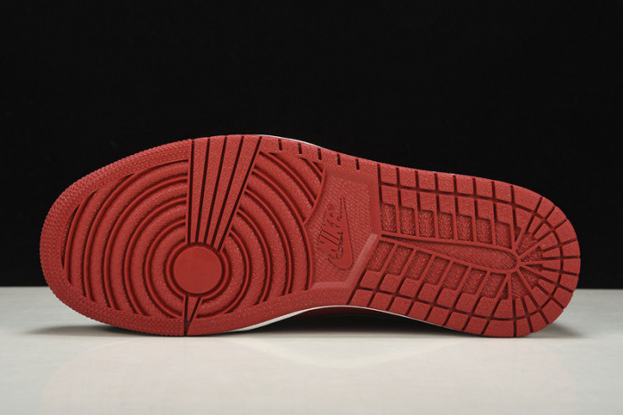 Jordan 1 Low Black Gym Red - 553558-610