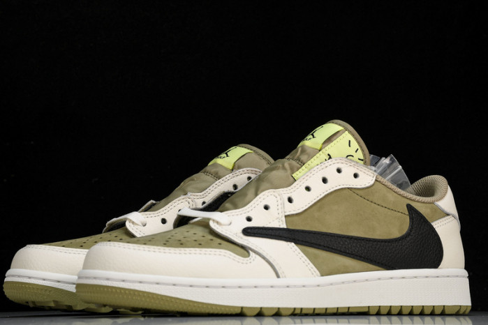 Jordan 1 Retro Low Golf Travis Scott Neutral Olive  FZ3124-200