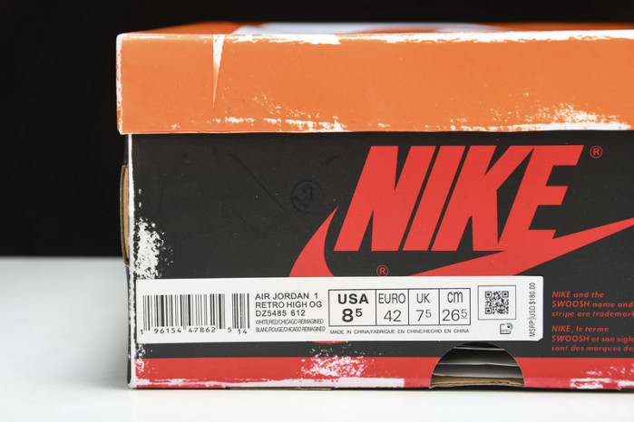 Jordan 1 Retro High OG Chicago Lost and Found DZ5485-612