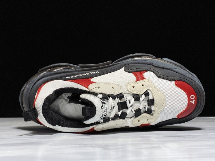 BL TRIPLE S TRAINERS CLEAR SOLE BLACK /BROWN/ RED 541624  W09O1 9000