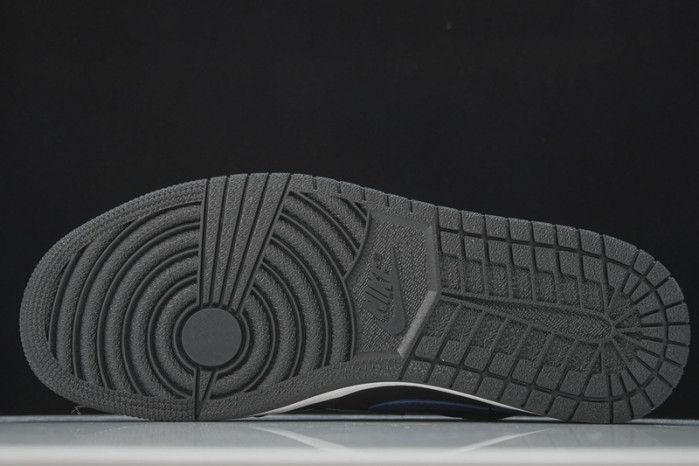 Jordan 1 Mid Hyper Royal Tumbled Leathe  554724-077