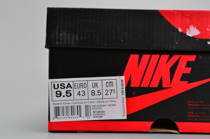 Air Jordan 1 Retro High OG NRG ComplexCon “Top 3 Gold” 861428-001