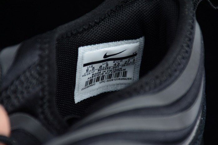nike  MAX 97 UL 17 SE ULTRA TRIPLE BLACK SOCK-LIKE 924452-001