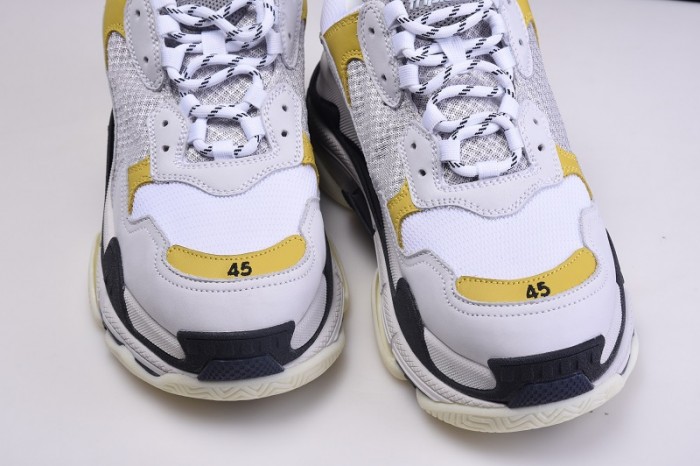 BL TRIPLE S TRAINERS CLEAR SOLE  GREY YELLOF  WHITE   541624  W09OH  1008