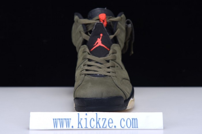 Travis Scott Air Jordan 6 Medium Olive - CN1084-200