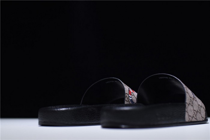 GC Leather SLIDE SANDAL with SNAKE